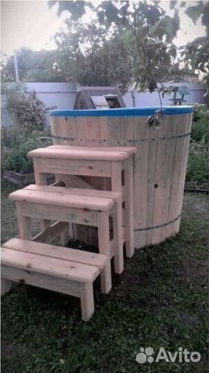 Большая купель бассейн для бани