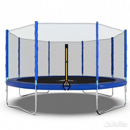 Батут DFC Trampoline Fitness с сеткой 14ft