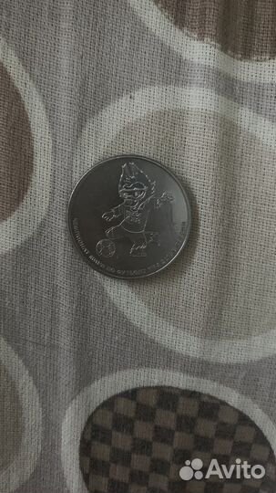 Монета 25 рублей чм 2018