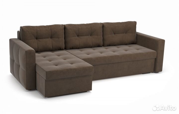 Угловой Диван-Еврокнижка с механизмом Тик-Так