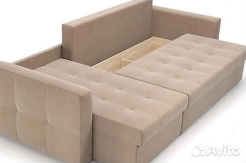 Угловой Диван-Еврокнижка с механизмом Тик-Так