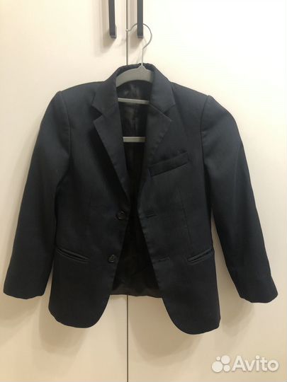 Школьный пиджак 128 синий