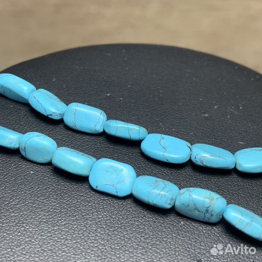 Винтажные Бусы Из Говлита Под Бирюзу Ретро