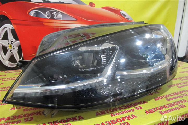VW Golf VII 2012 фара левая (led )