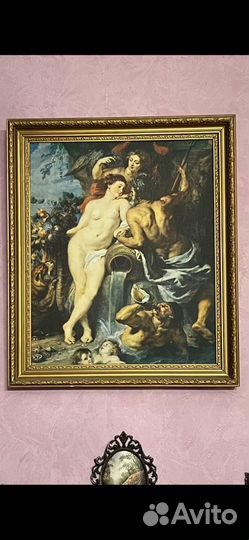 Картина репродукция П.Рубенс Союз Земли и Воды
