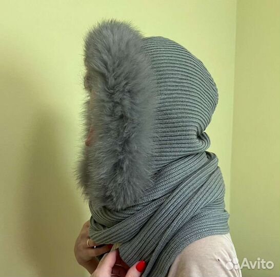 Снуд с натуральным мехом