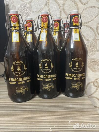 Бутылка с бугельной пробкой 8х1 л