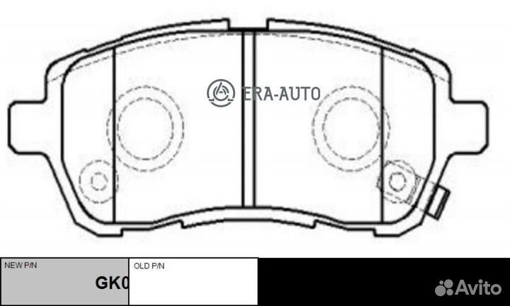 CTR GK0144 GK0144 колодки дисковые передние\ Daiha