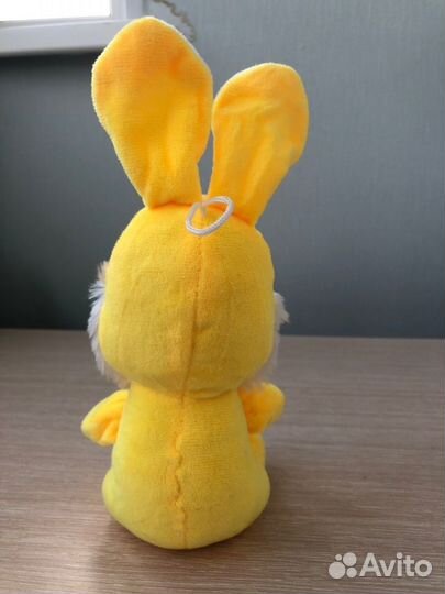 Игрушка плюшевая заяц/кролик желтый