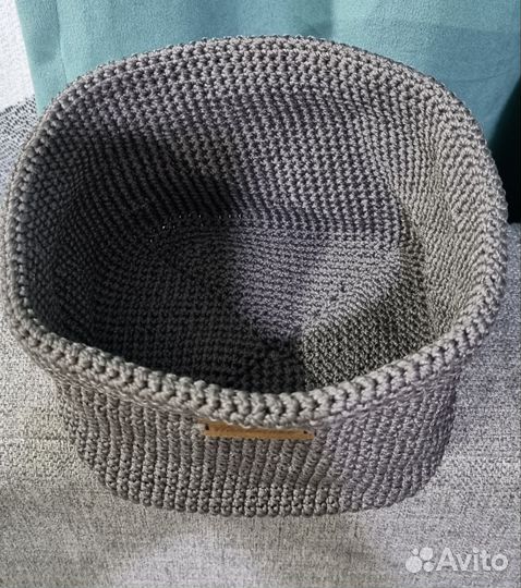 Корзина ручной работы из полипропилена