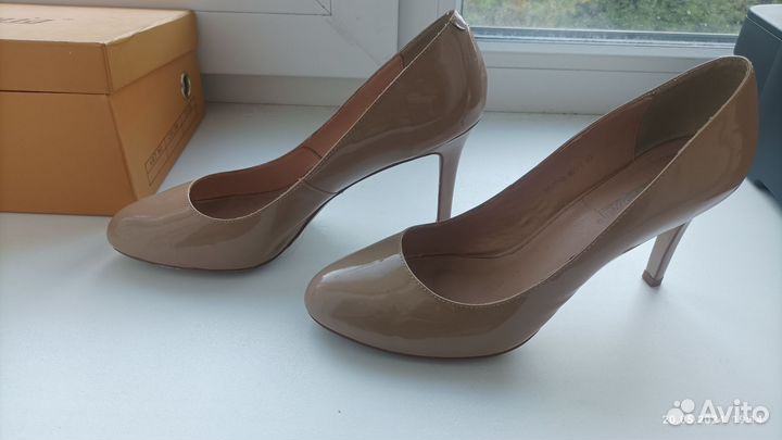 Туфли женские бежевые 40 размер натуральная кожа