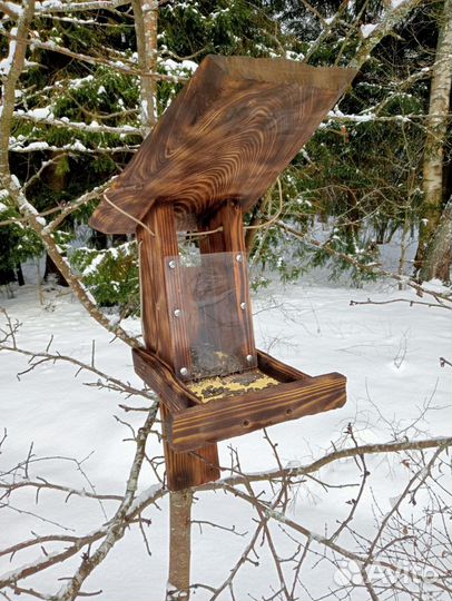 Кормушка для птиц полуавтомат