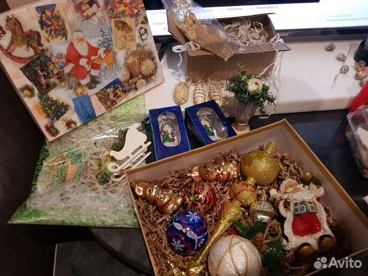 Елочные игрушки, новогодние украшения. обмен