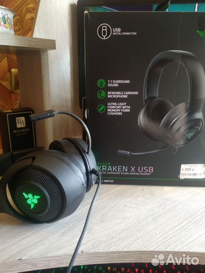 Игровые наушники razer