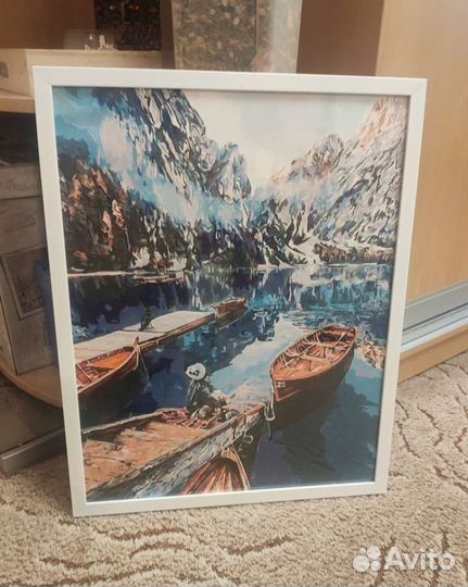 Картина по номерам 40*50 Набор Горы Озеро