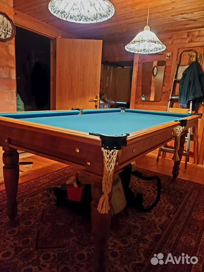Бильярдный стол 7 футов(2.20)натуральное дерево