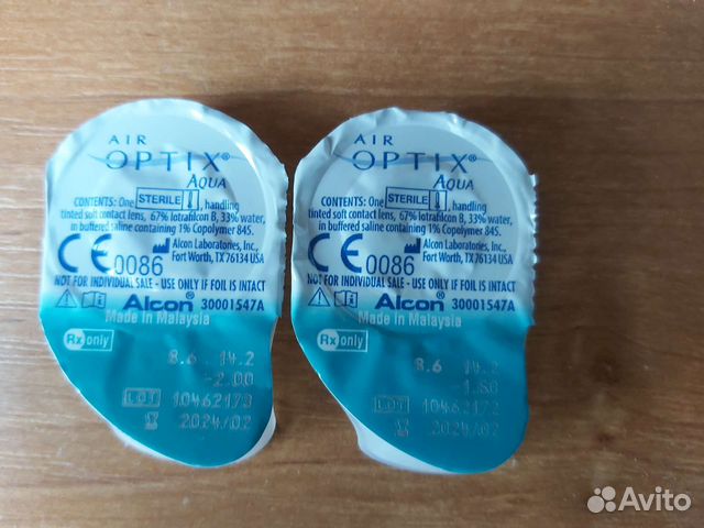 Гидрогелевые линзы: -1,5 и -2.0