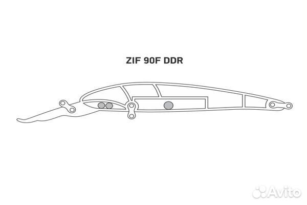 Воблер LureMax ZIF 90F DDR-080 8,5 г