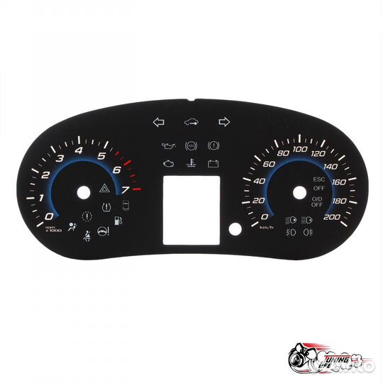 Шкала Sport Blue лада Гранта/Калина2