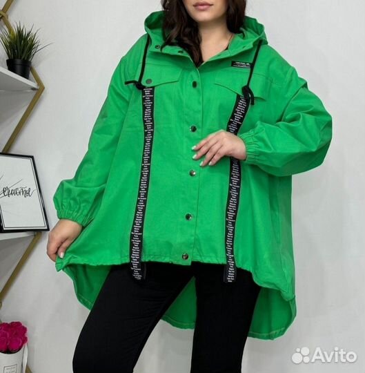 Стильные джинсовки оверсайз польша Barbara до62р