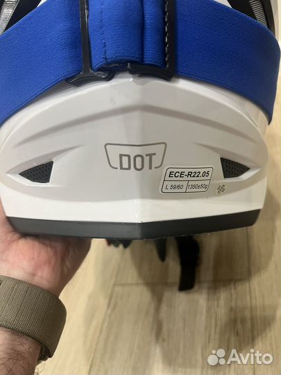 Кроссовый шлем ataki и очки fly