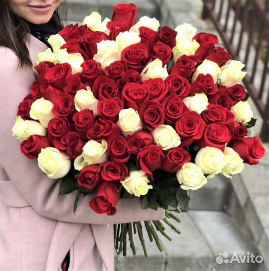 Букеты 101 роза Цветы Букеты из роз