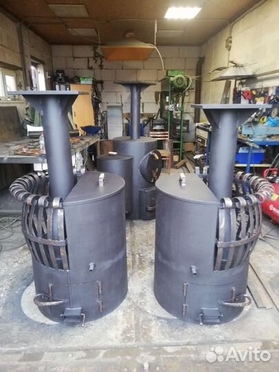 Печи банные; Котлы отопления; Баки под воду под за