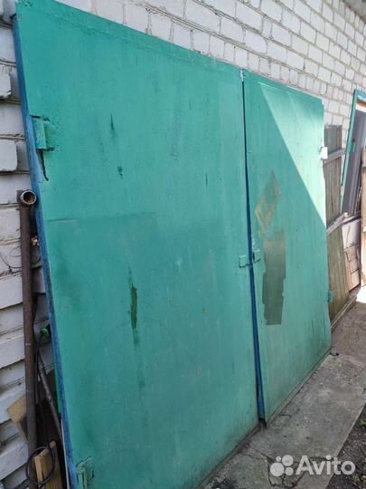Ворота гаражные металлические бу