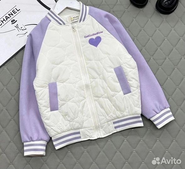 Бомбер, ветровка для девочки разные цвета