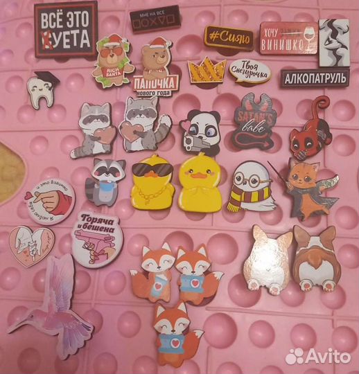 Брошь значок зверушки животные