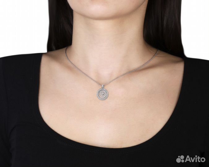 Золотой кулон Chopard Happy Diamonds