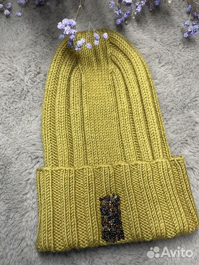 Шапка из мериносовой шерсти