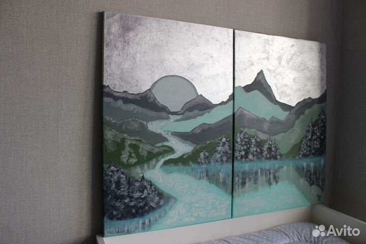 Картины маслом 60х80 (цена за две картины)