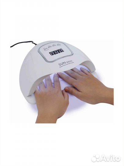 SUN Лампа для сушки ногтей X5 Max/LED-UV белая80Вт