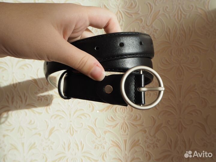 Ремень женский черный