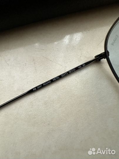 Очки Ray Ban Round metal 3447 прозрачные