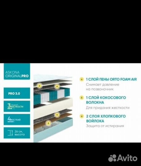 Продам матрас Askona Original