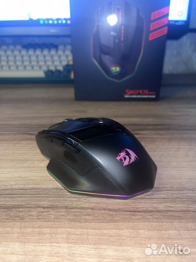 Мышь беспроводная/проводная Redragon Sniper PRO