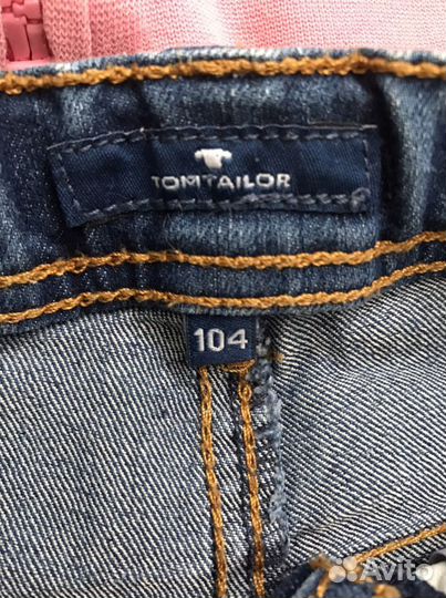 Толстовка Mothercare и джинсы Tom Tailor р.104