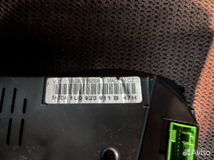 Приборная панель skoda octavia a4