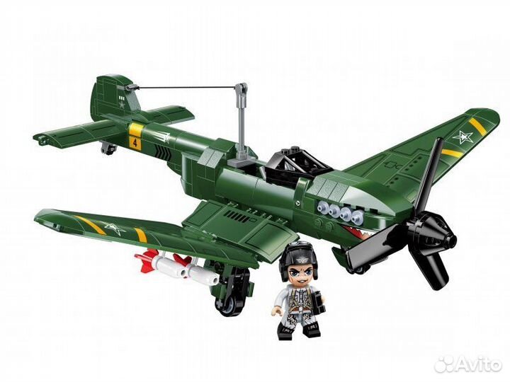 Конструктор Техника Военный самолет 424 дет