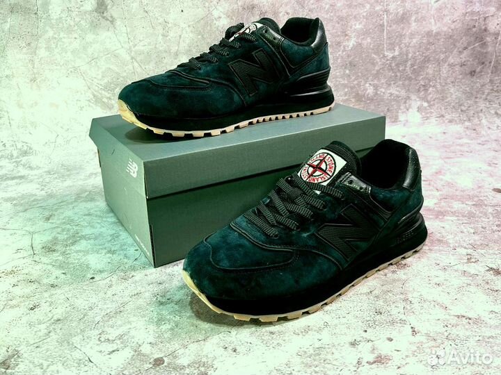Кроссовки New Balance 574 Stone Island спортивные