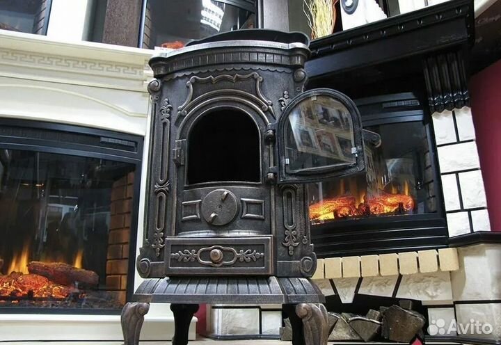 Печь-камин чугунная Ambra