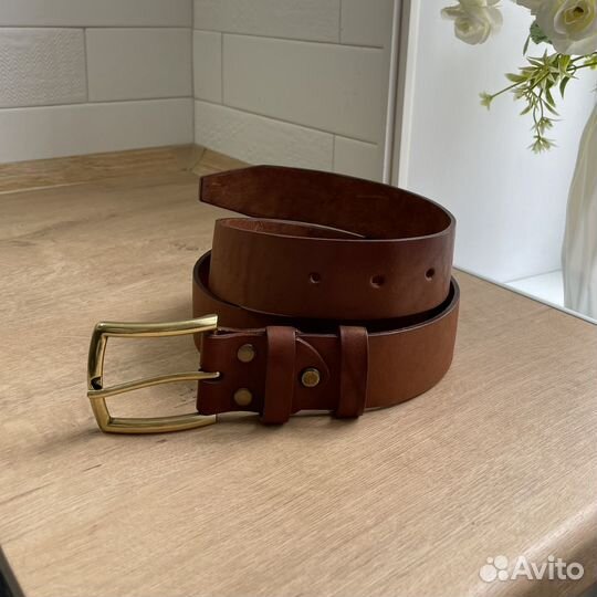 Мужской ремень ручной работы (гравировка)