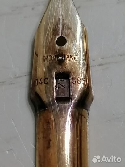 Позолоченая ручка с золотым пером СССР