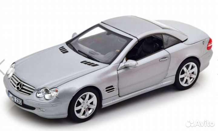 Mercedes SL 500 (R230) Silver 1:18 Norev