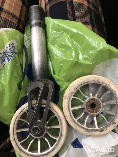 Продам вилку и колеса для трюкового самоката