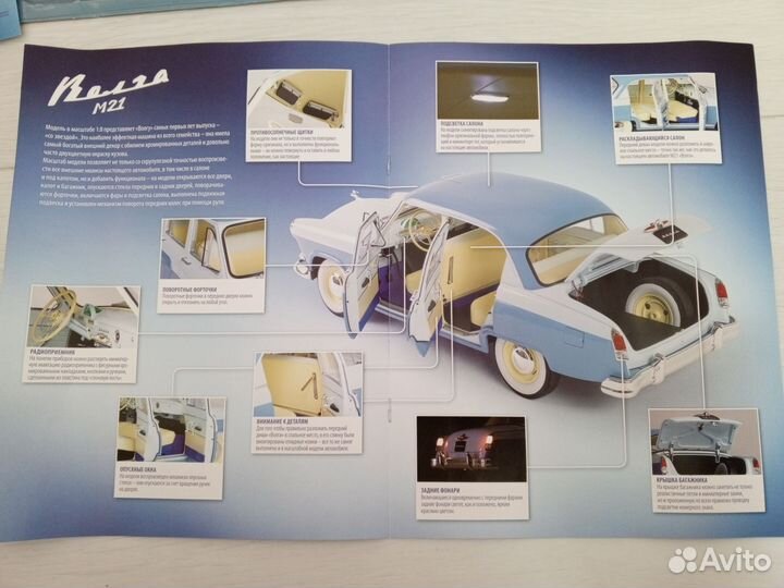 Волга М21 1:8 выпуск №1 deagostini