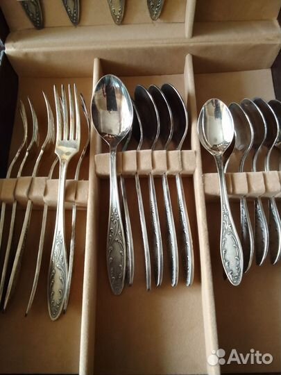 Коллекционный набор ст. приборов (мельхиор)