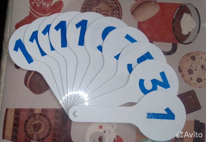 Веер буквы+цифры